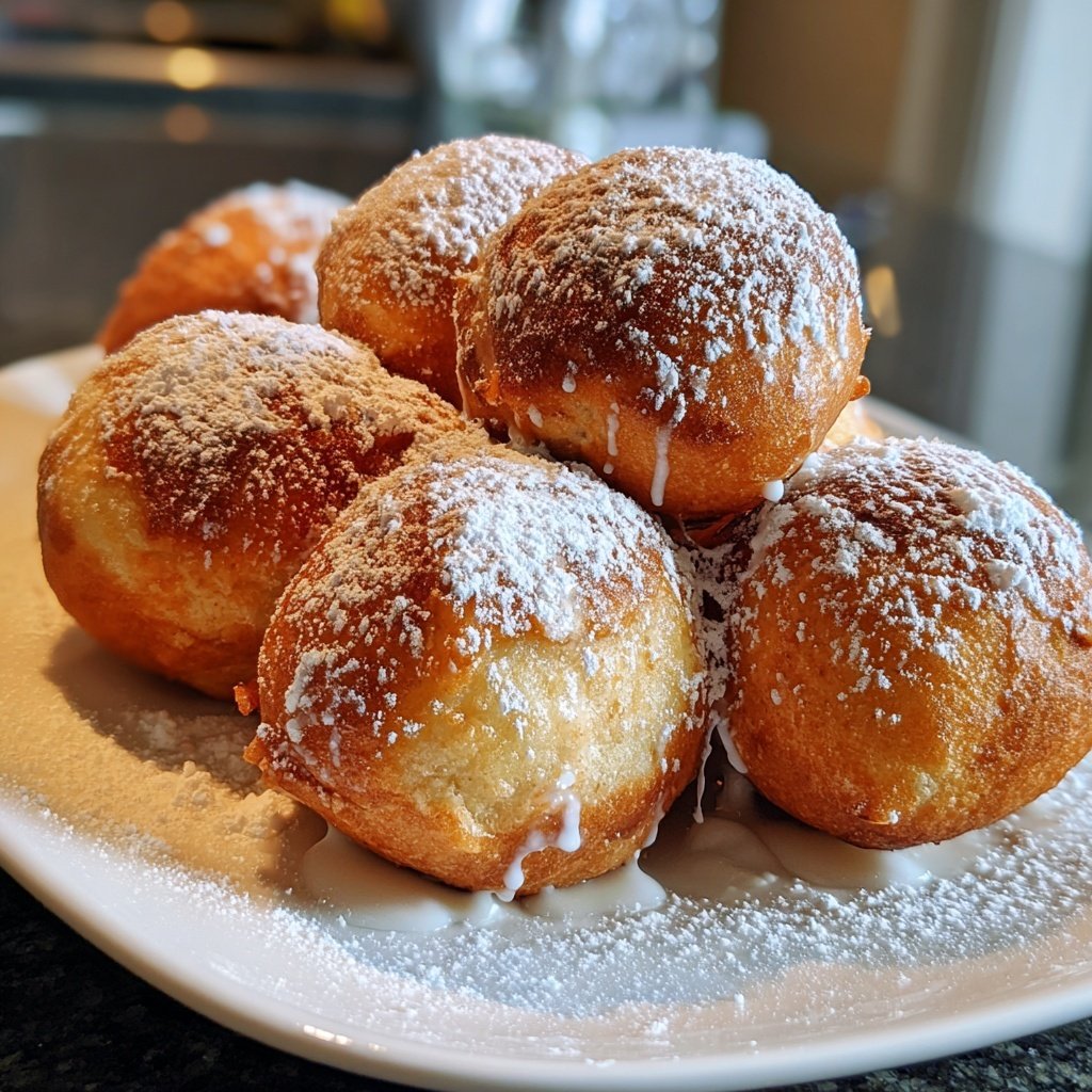 Quarkbällchen mit Vanille