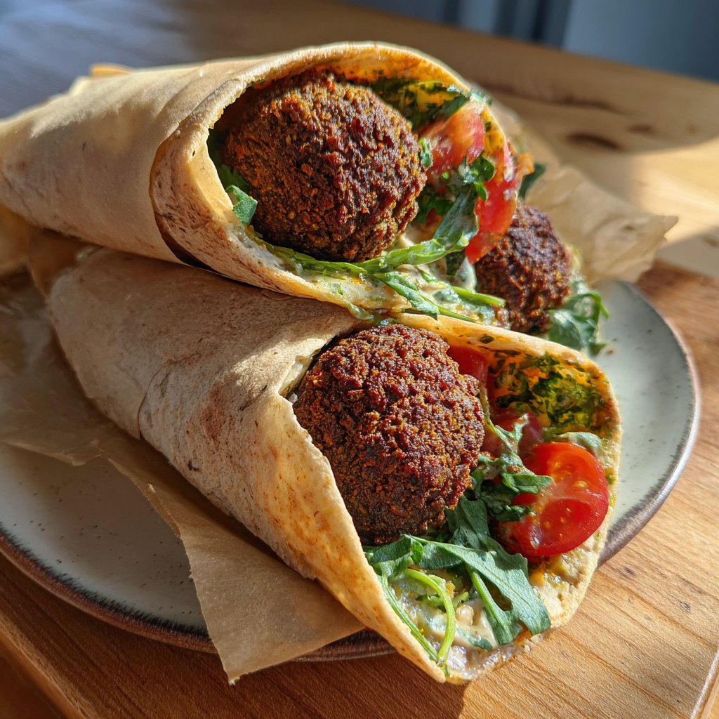 Falafel im Wrap
