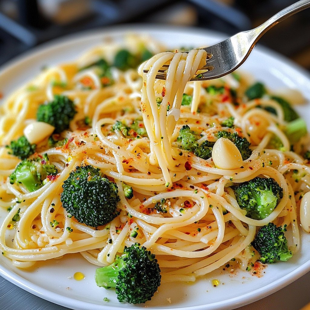 Pasta mit Brokkoli und Knoblauch