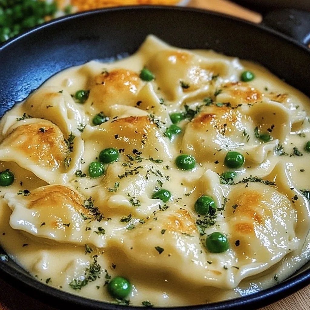 Maultaschen in Käse-Sahne-Soße