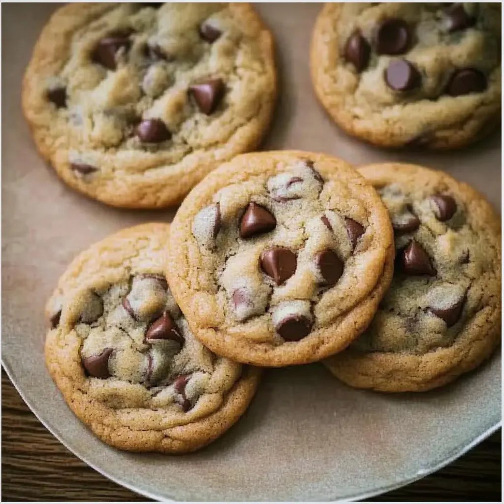 Weiche und zähe Chocolate Chip Cookies