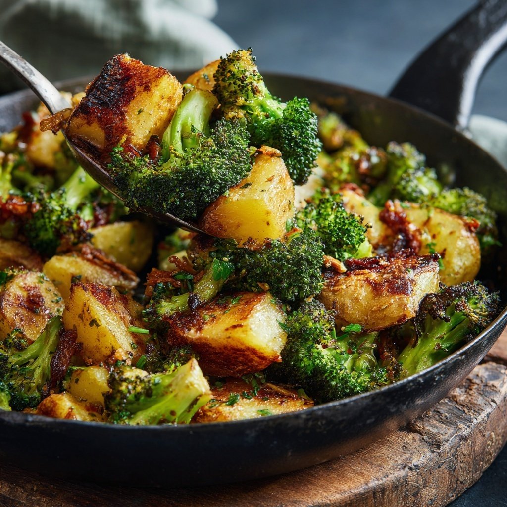 Brokkoli Kartoffel Pfanne Rustikal