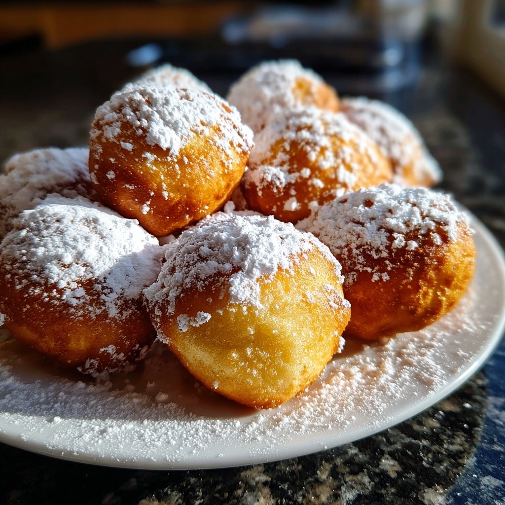 Quarkbällchen mit Joghurtteig