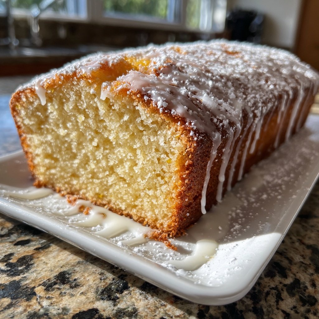 Zitronenkuchen mit Zitronenabrieb