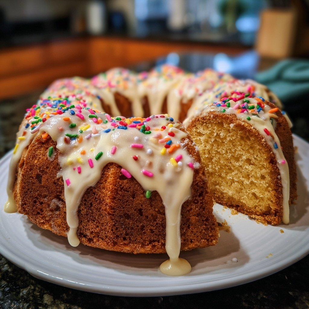 Geburtstagskuchen einfach dekoriert