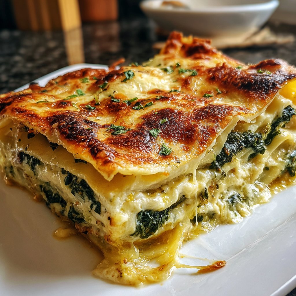 Lasagne mit Spinat und Ricotta