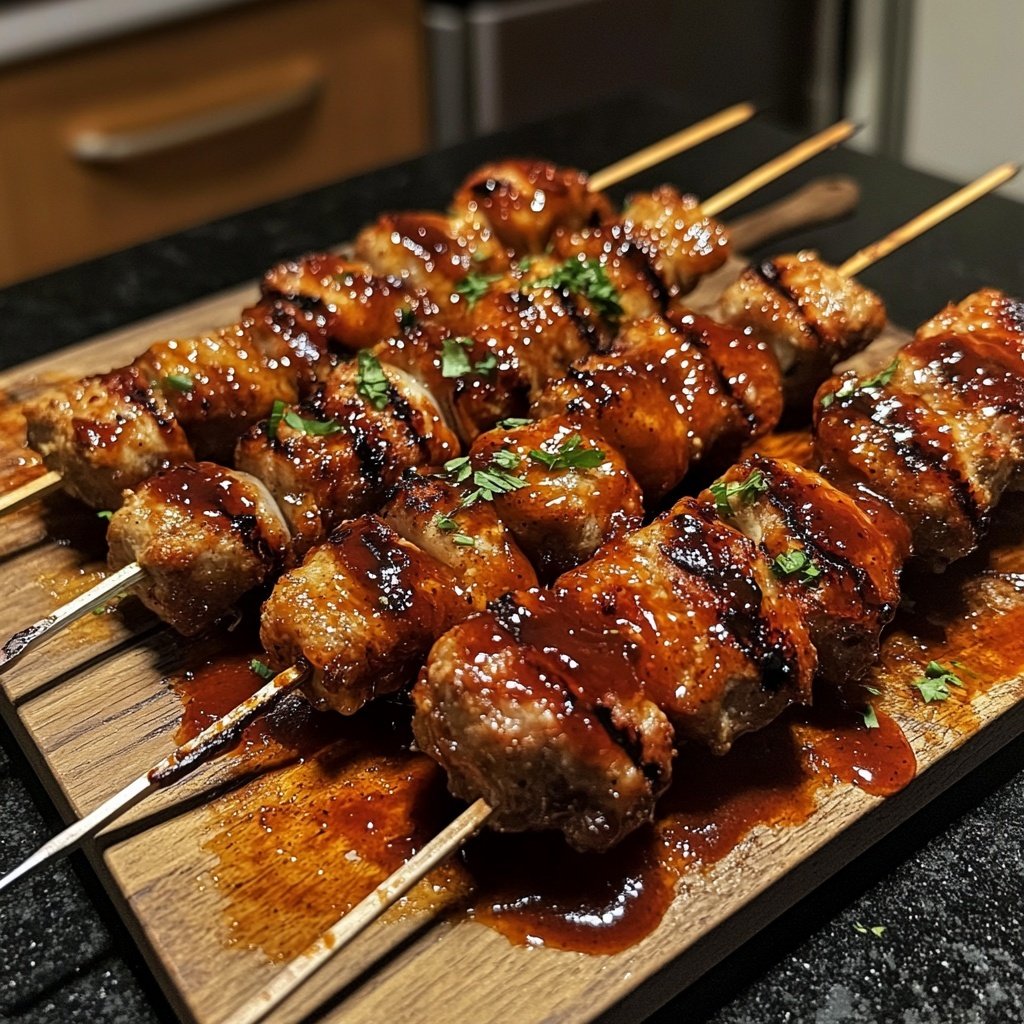 Hähnchenbrust Spieße