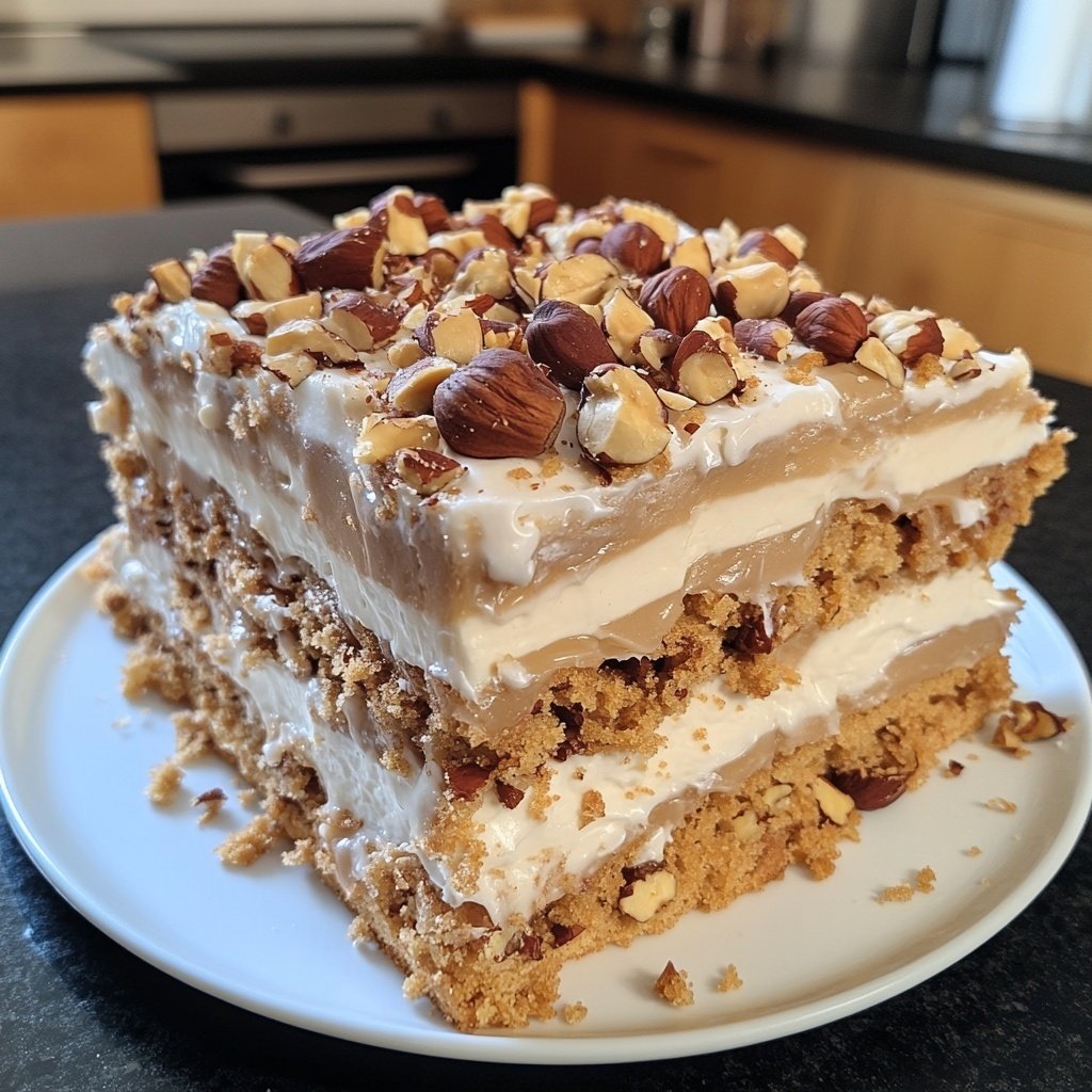Rentier-Torte mit Haselnüssen & Nougat
