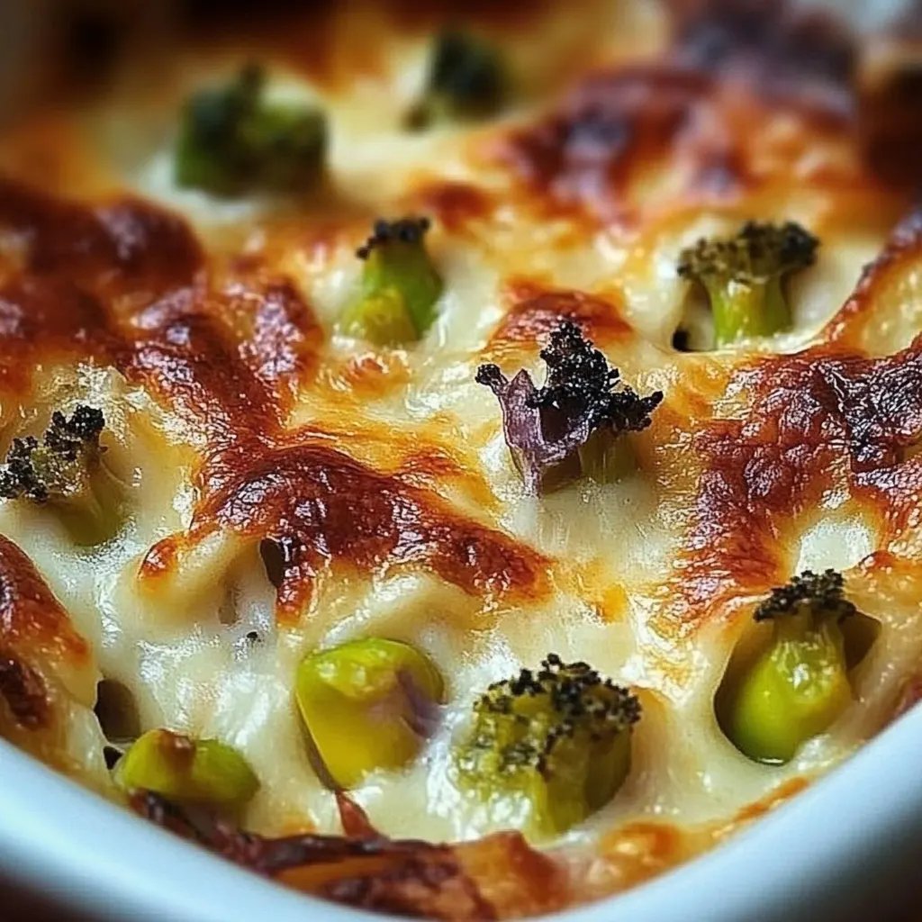 Rosenkohl-Auflauf mit Putenschinken