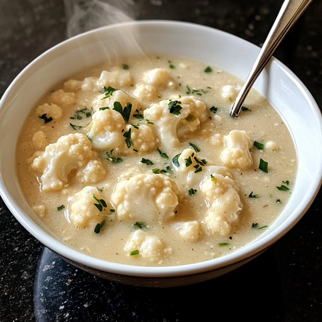 Blumenkohlsuppe für den Wochenplan