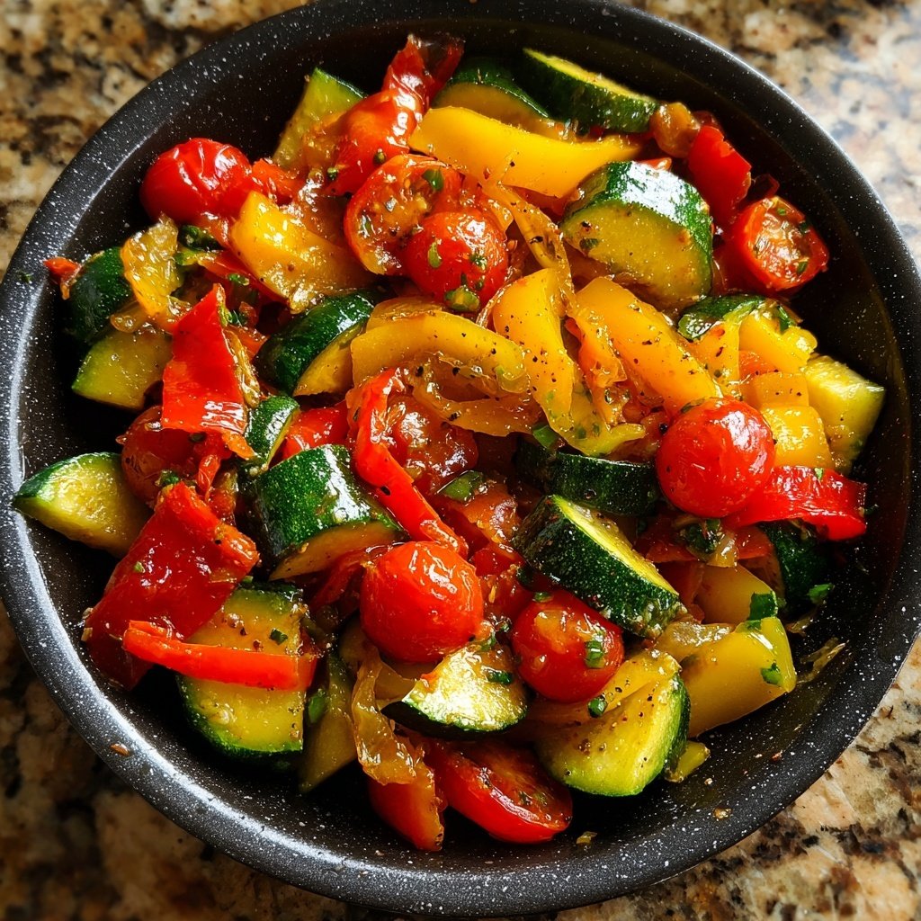 Abendessen mit Gemüsepfanne