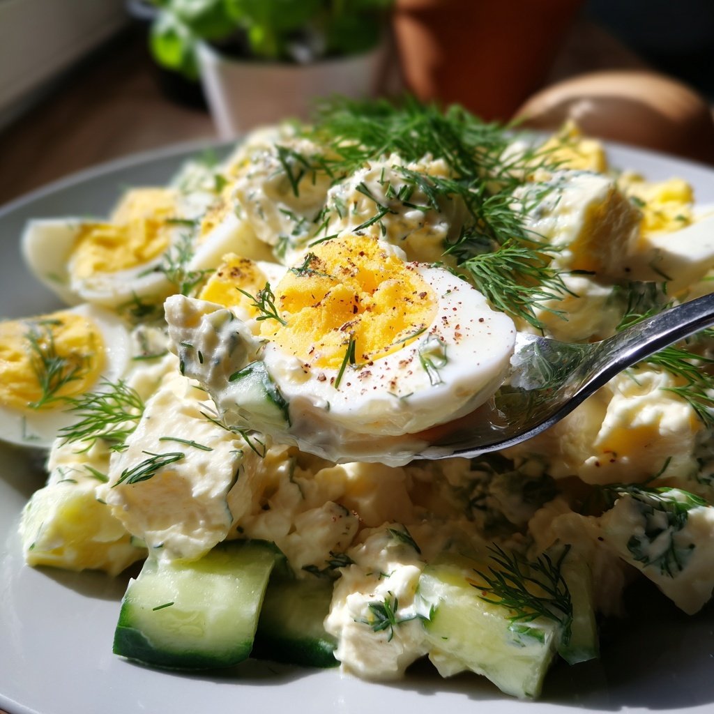 Schnell & Einfach 10-Minuten-Eiersalat mit Joghurt
