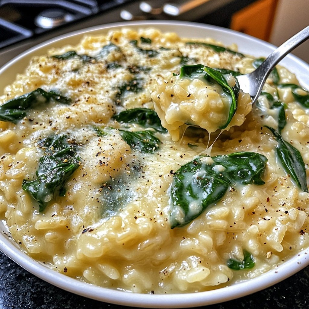 Risotto mit Spinat