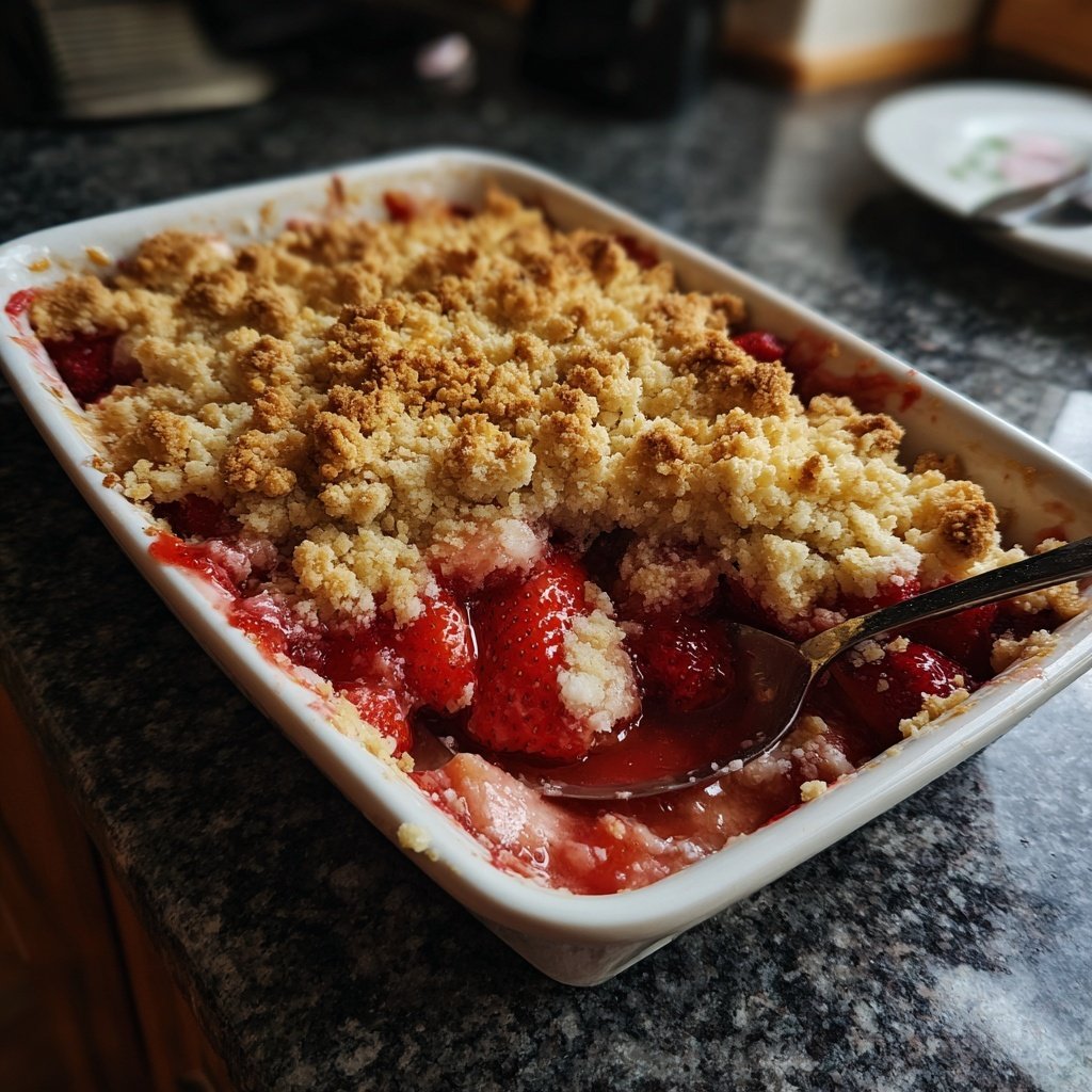 Erdbeer Crumble Aus Dem Ofen