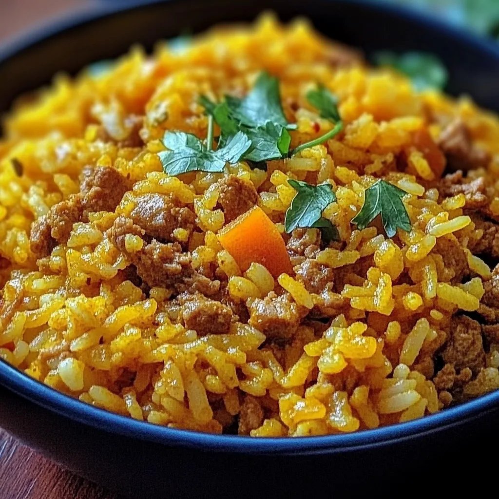 Curryreis mit Hackfleisch