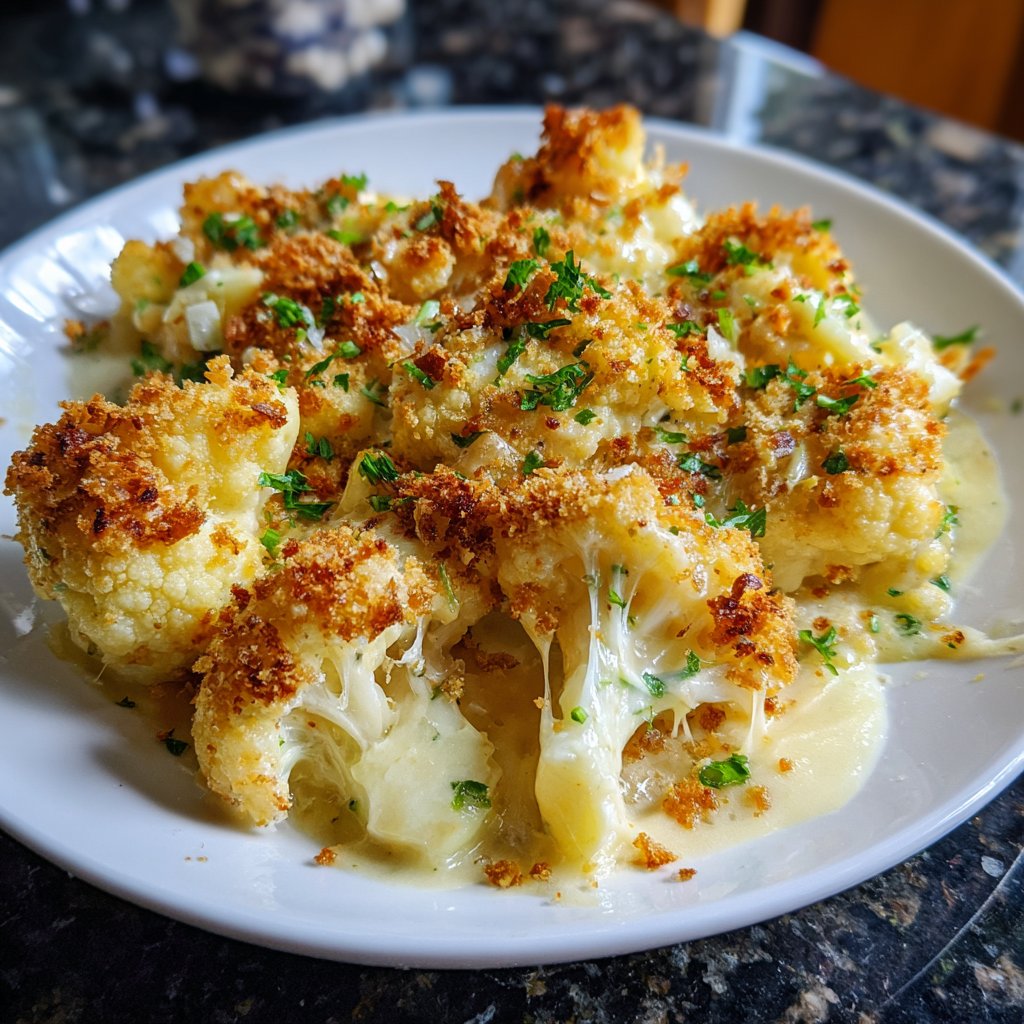 Blumenkohl mit Käsesauce