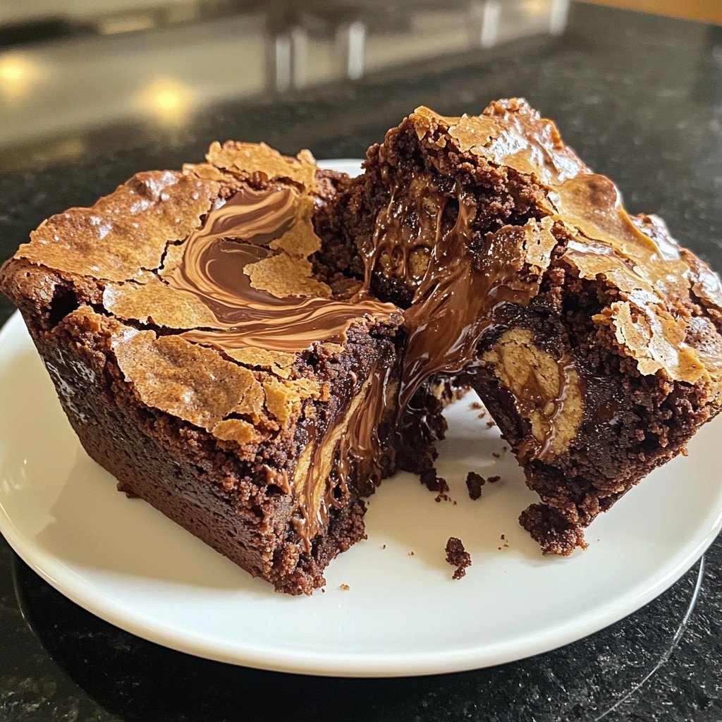 Fudgy Chewy Browkies (Brookies)