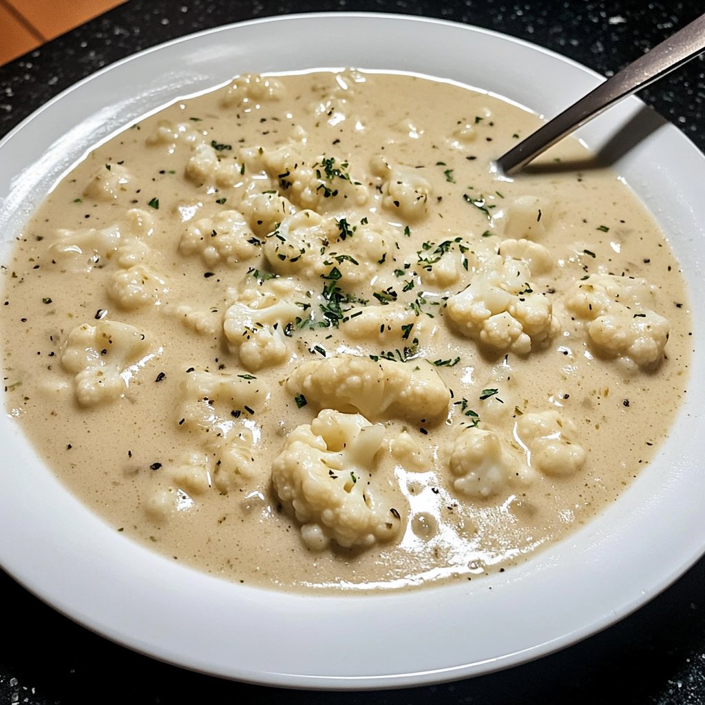 Blumenkohlsuppe ohne viel Aufwand