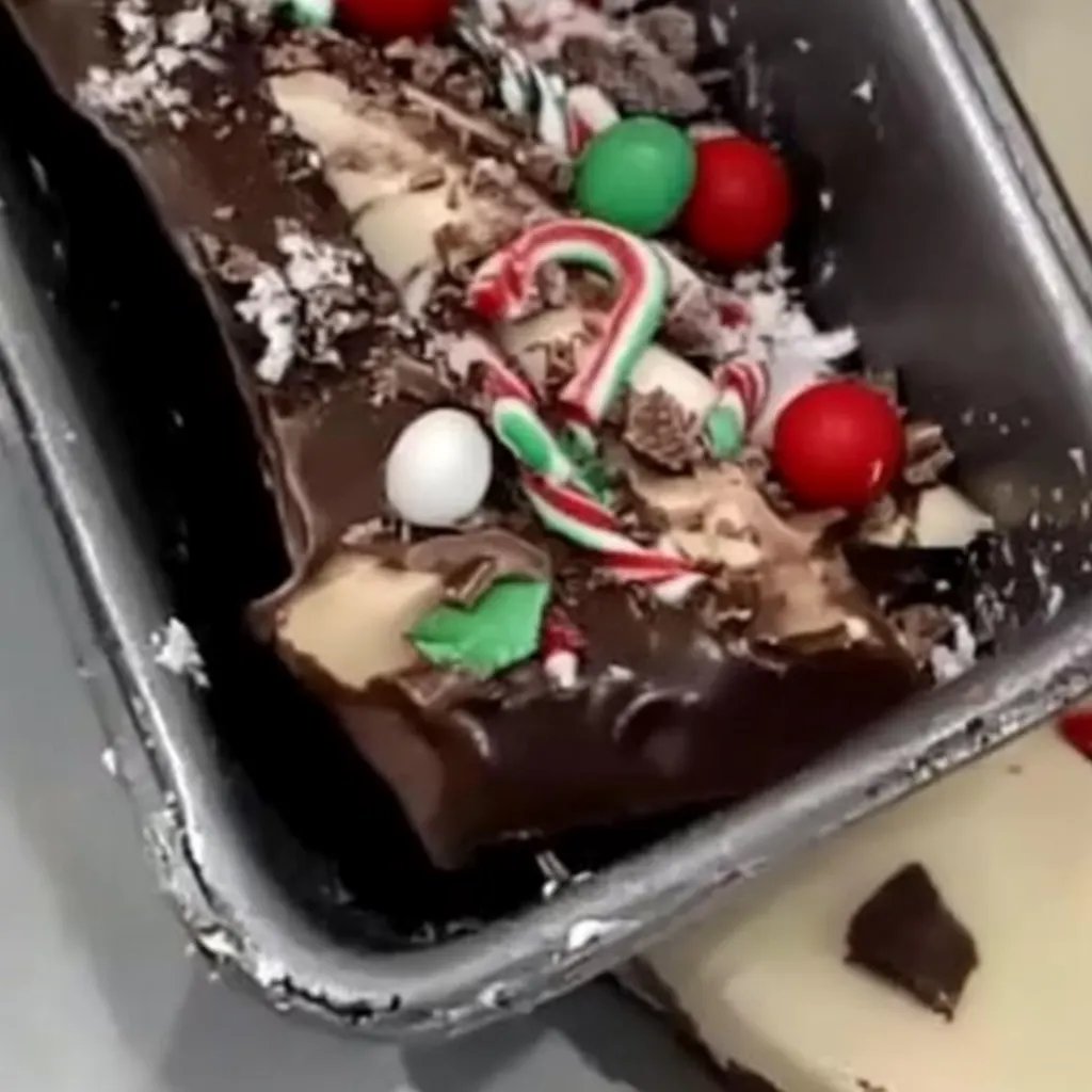 Joghurt-Weihnachts-Schokoriegel