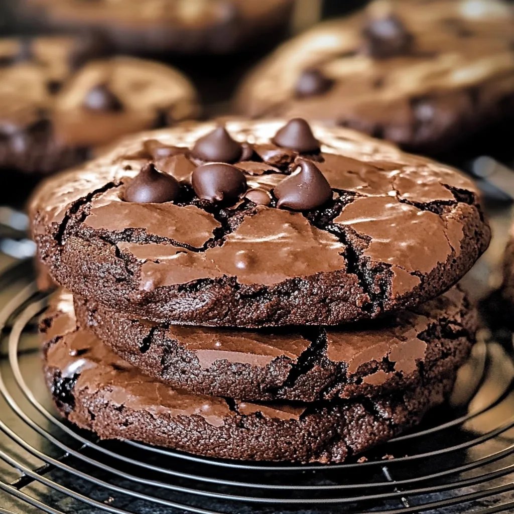Doppelte Schokoladenkekse